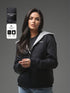 DAMEN WINTERJACKE MIT KAPUZE IN SCHWARZ | SCHWERE QUALITÄT